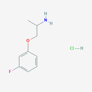 molecular formula C9H13ClFNO B1473786 1-(3-Fluorophenoxy)propan-2-amine hydrochloride CAS No. 1420671-24-4
