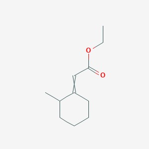 molecular formula C11H18O2 B14737914 Ethyl (2-methylcyclohexylidene)acetate CAS No. 2208-99-3