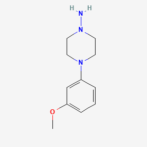 molecular formula C11H17N3O B1473794 4-(3-Methoxyphenyl)piperazin-1-amine CAS No. 88737-69-3