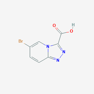 molecular formula C7H4BrN3O2 B1473795 6-Bromo-[1,2,4]triazolo[4,3-a]pyridine-3-carboxylic acid CAS No. 1159831-86-3