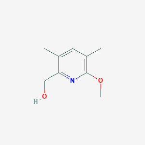 molecular formula C9H13NO2 B1473798 (6-Methoxy-3,5-dimethylpyridin-2-yl)methanol CAS No. 1424857-83-9
