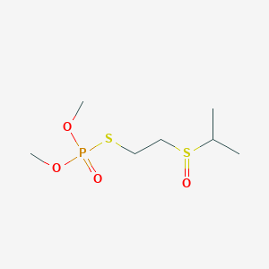 molecular formula C7H17O4PS2 B14737985 O,O-Dimethyl S-[2-(propane-2-sulfinyl)ethyl] phosphorothioate CAS No. 2635-50-9