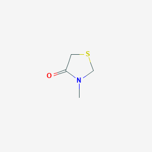 molecular formula C4H7NOS B14737993 3-Methyl-1,3-thiazolidin-4-one CAS No. 10574-74-0