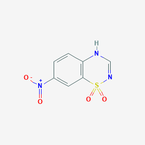 molecular formula C7H5N3O4S B1473800 7-Nitro-4H-benzo[e][1,2,4]thiadiazine 1,1-dioxide CAS No. 37162-50-8