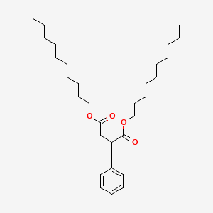 molecular formula C33H56O4 B14738030 Didecyl 2-(2-phenylpropan-2-yl)butanedioate CAS No. 5859-40-5