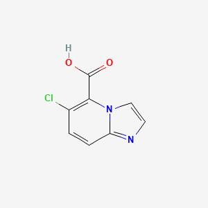 molecular formula C8H5ClN2O2 B1473806 6-Chloroimidazo[1,2-a]pyridine-5-carboxylic acid CAS No. 1414864-10-0