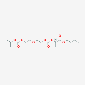 molecular formula C16H28O9 B14738084 Butyl 2,14-dimethyl-4,12-dioxo-3,5,8,11,13-pentaoxapentadecan-1-oate CAS No. 6290-81-9