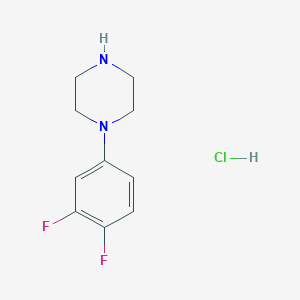 molecular formula C10H13ClF2N2 B1473809 1-(3,4-二氟苯基)哌嗪盐酸盐 CAS No. 853745-58-1