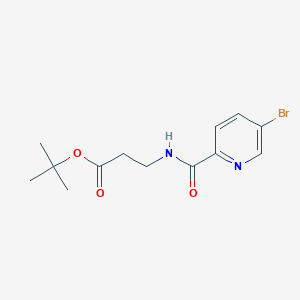 molecular formula C13H17BrN2O3 B1473812 Tert-butyl 3-(5-bromopicolinamido)propanoate CAS No. 1415129-26-8