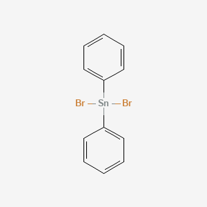 molecular formula C12H10Br2Sn B14738159 Stannane, dibromodiphenyl- CAS No. 4713-59-1