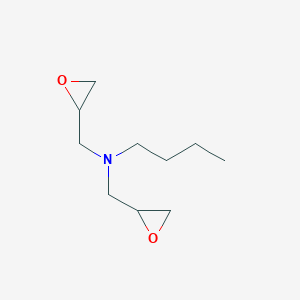 molecular formula C10H19NO2 B14738185 Oxiranemethanamine, N-butyl-N-(oxiranylmethyl)- CAS No. 4856-88-6
