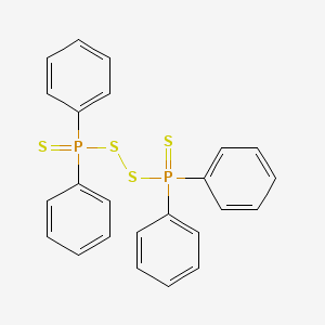 molecular formula C24H20P2S4 B14738193 Disulfanediylbis(diphenylphosphane) disulfide CAS No. 6079-77-2