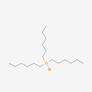 molecular formula C18H39BrSi B14738270 Bromotrihexylsilane CAS No. 11643-50-8