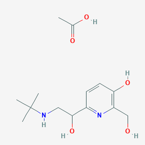 molecular formula C14H24N2O5 B147383 Pirbuterol acetate CAS No. 65652-44-0
