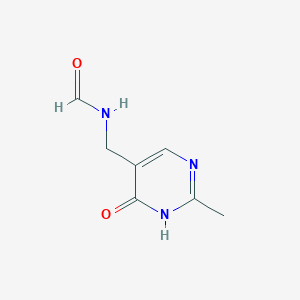 molecular formula C7H9N3O2 B1473830 N-[(2-甲基-6-氧代-1,6-二氢嘧啶-5-基)甲基]甲酰胺 CAS No. 756532-54-4