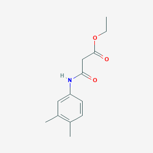 molecular formula C13H17NO3 B14738327 Ethyl 3-[(3,4-dimethylphenyl)amino]-3-oxopropanoate CAS No. 6315-45-3