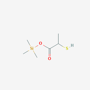 molecular formula C6H14O2SSi B14738350 Trimethylsilyl 2-sulfanylpropanoate CAS No. 6398-66-9