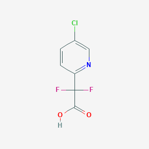 molecular formula C7H4ClF2NO2 B1473846 2-(5-氯吡啶-2-基)-2,2-二氟乙酸 CAS No. 1783941-90-1