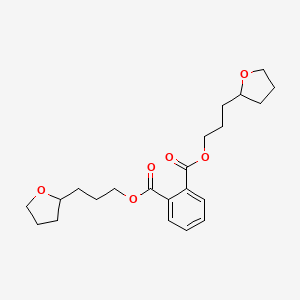 molecular formula C22H30O6 B14738575 Bis[3-(tetrahydrofuran-2-yl)propyl] benzene-1,2-dicarboxylate CAS No. 5453-24-7