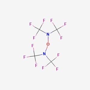 molecular formula C4F12N2O B14738584 Methanamine, N,N'-oxybis[1,1,1-trifluoro-N-(trifluoromethyl)- CAS No. 6141-72-6