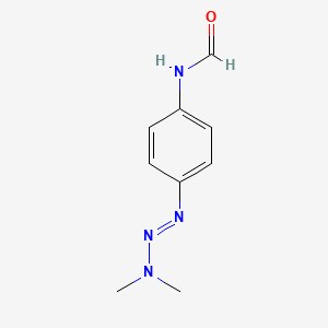 molecular formula C9H12N4O B14738586 Formamide,3-dimethyl-1-triazenyl)phenyl]- CAS No. 2313-85-1