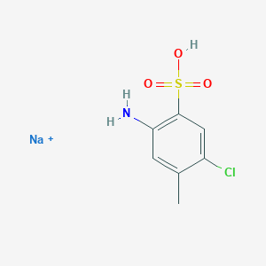 molecular formula C7H8ClNNaO3S+ B14738590 Sodium;2-amino-5-chloro-4-methylbenzenesulfonic acid CAS No. 6274-33-5