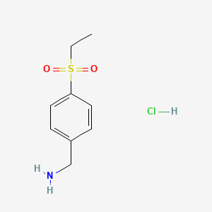molecular formula C9H14ClNO2S B1473864 [4-(Ethanesulfonyl)phenyl]methanamine hydrochloride CAS No. 98959-89-8