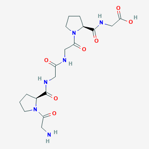 molecular formula C18H28N6O7 B14738682 Glycyl-L-prolylglycylglycyl-L-prolylglycine CAS No. 5891-39-4