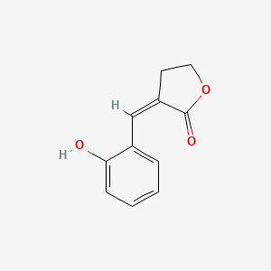 molecular formula C11H10O3 B14738690 (3Z)-3-[(2-hydroxyphenyl)-methylene]-tetrahydro-furan-2-one CAS No. 4736-29-2
