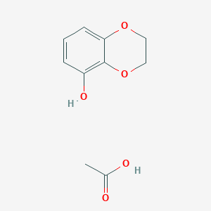 molecular formula C10H12O5 B14738707 Acetic acid;2,3-dihydro-1,4-benzodioxin-5-ol CAS No. 6204-61-1