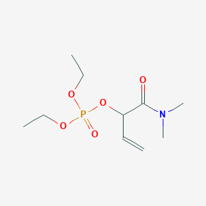 molecular formula C10H20NO5P B14738749 1-(Dimethylamino)-1-oxobut-3-en-2-yl diethyl phosphate CAS No. 5723-63-7
