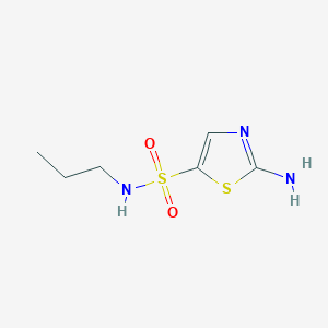 molecular formula C6H11N3O2S2 B1473877 2-amino-N-propylthiazole-5-sulfonamide CAS No. 2098121-63-0