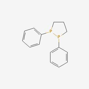 molecular formula C15H16P2 B14738777 1,2-Diphenyl-1,2-diphospholane CAS No. 6050-22-2