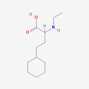 molecular formula C12H23NO2 B14738782 4-Cyclohexyl-2-(ethylamino)butanoic acid CAS No. 5428-16-0