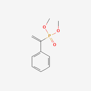 molecular formula C10H13O3P B14738784 Phosphonic acid, (1-phenylethenyl)-, dimethyl ester CAS No. 4844-39-7
