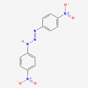 molecular formula C12H9N5O4 B14738795 (1e)-1,3-Bis(4-nitrophenyl)triaz-1-ene CAS No. 2623-51-0