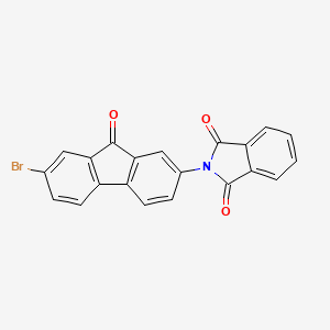 molecular formula C21H10BrNO3 B14738835 2-(7-Bromo-9-oxo-9h-fluoren-2-yl)-1h-isoindole-1,3(2h)-dione CAS No. 6344-57-6