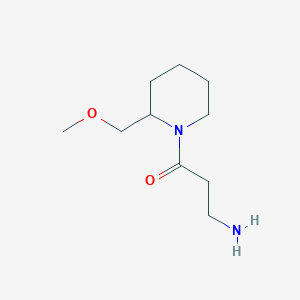 molecular formula C10H20N2O2 B1473887 3-Amino-1-(2-(methoxymethyl)piperidin-1-yl)propan-1-one CAS No. 1513777-48-4