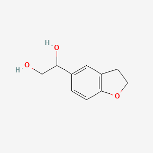 molecular formula C10H12O3 B1473891 1-(2,3-Dihydro-1-benzofuran-5-yl)-1,2-ethanediol CAS No. 1556650-05-5