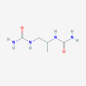 molecular formula C5H12N4O2 B14738916 1-(Carbamoylamino)propan-2-ylurea CAS No. 5657-35-2