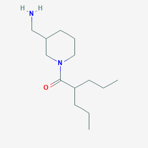 molecular formula C14H28N2O B1473894 1-(3-(Aminomethyl)piperidin-1-yl)-2-propylpentan-1-one CAS No. 1550833-82-3