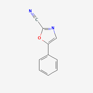 molecular formula C10H6N2O B1473899 5-Phenyloxazole-2-carbonitrile CAS No. 70594-46-6