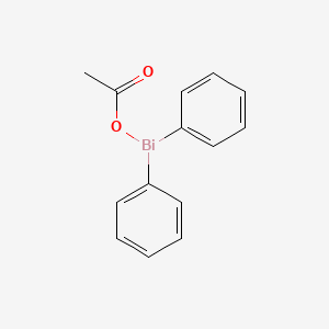 molecular formula C14H13BiO2 B14738998 Bismuthine, (acetyloxy)diphenyl- CAS No. 4723-24-4