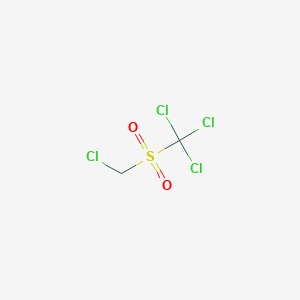 molecular formula C2H2Cl4O2S B14739013 Trichloro(chloromethanesulfonyl)methane CAS No. 5324-74-3