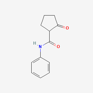 molecular formula C12H13NO2 B14739018 2-oxo-N-phenylcyclopentane-1-carboxamide CAS No. 4874-65-1