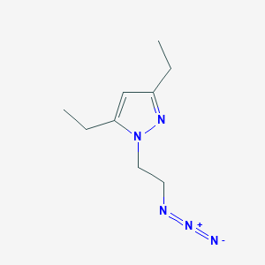 molecular formula C9H15N5 B1473902 1-(2-azidoethyl)-3,5-diethyl-1H-pyrazole CAS No. 1558295-44-5