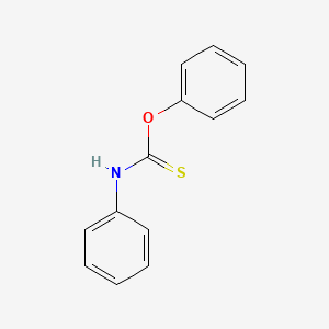 molecular formula C13H11NOS B14739031 Carbamothioic acid, phenyl-, O-phenyl ester CAS No. 2423-29-2