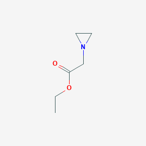 molecular formula C6H11NO2 B14739048 Ethyl aziridin-1-ylacetate CAS No. 2144-56-1