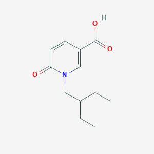 molecular formula C12H17NO3 B1473905 1-(2-乙基丁基)-6-氧代-1,6-二氢吡啶-3-羧酸 CAS No. 1555055-21-4