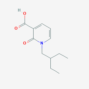 molecular formula C12H17NO3 B1473907 1-(2-Ethylbutyl)-2-oxo-1,2-dihydropyridine-3-carboxylic acid CAS No. 1556305-36-2